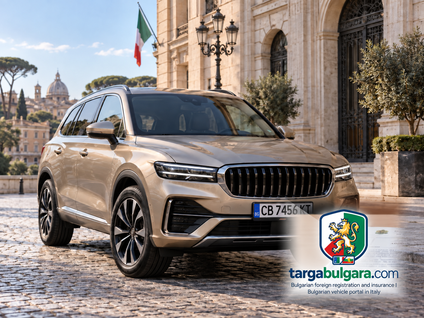 Audi with Bulgarian registration and foreign insurance for documented use in Italy