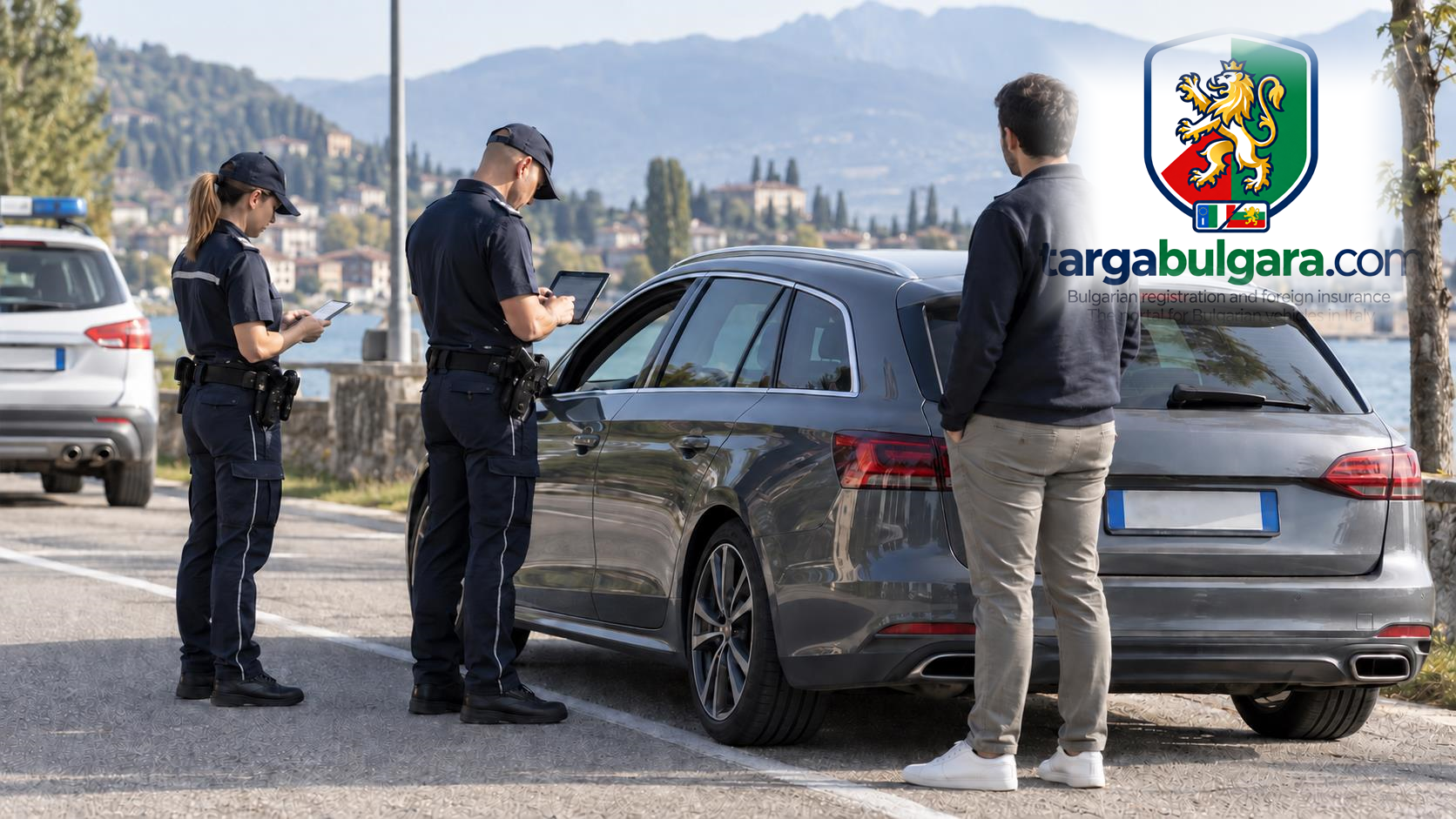 Roadside check of a foreign-registered vehicle, documents and insurance