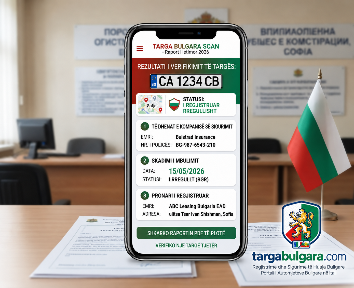 visura Targë bullgare online kontroll pronar sigurim scan aksident: immagine informativa për chi cerca «targë tunisina në Itali» e «targë zoll në Itali», me riferimento në dokumente, sigurim, regjistrim, verifikim e consulenza për një automjet me targë e huaj në Itali.